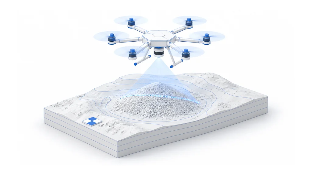 Land surveying and mapping illustration