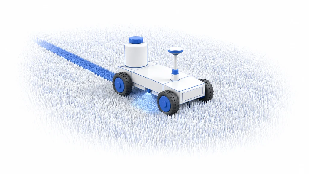 Line marking illustration
