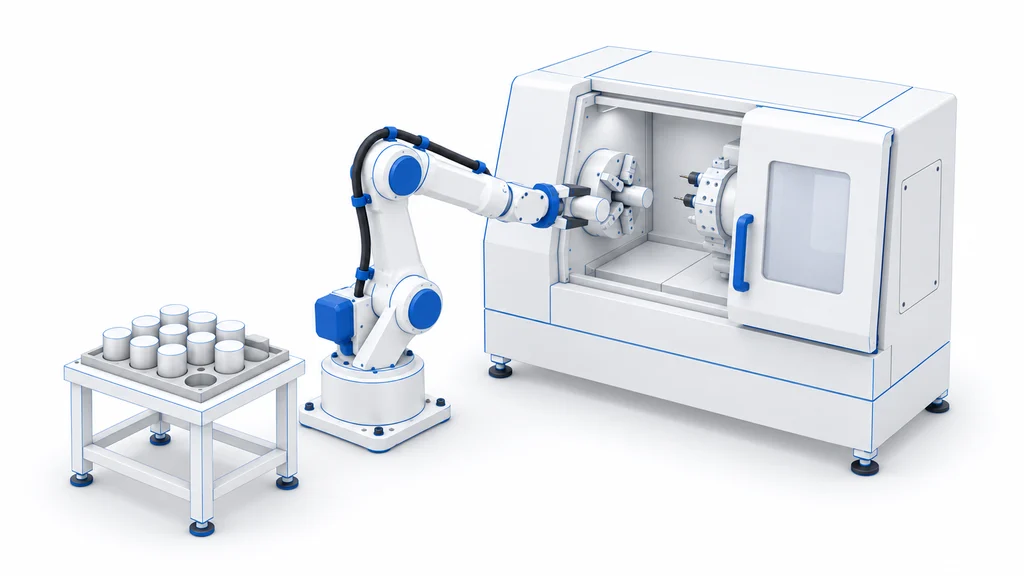 Machine tending illustration